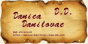 Danica Danilovac vizit kartica